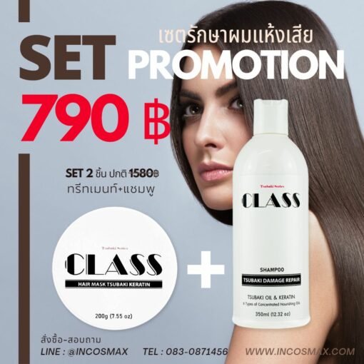 Set Class Tsubaki Hair Damage Repair 2ชิ้น