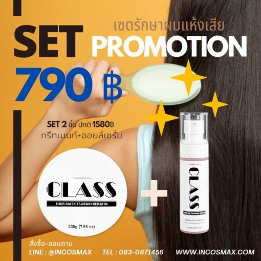 Set Class Tsubaki Hair Damage Repair 2ชิ้น